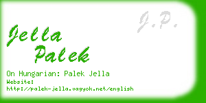 jella palek business card